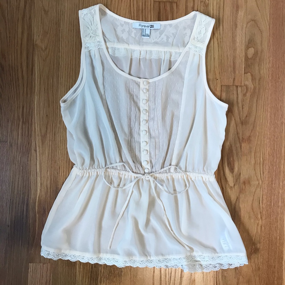 Ivory + Lace blouse